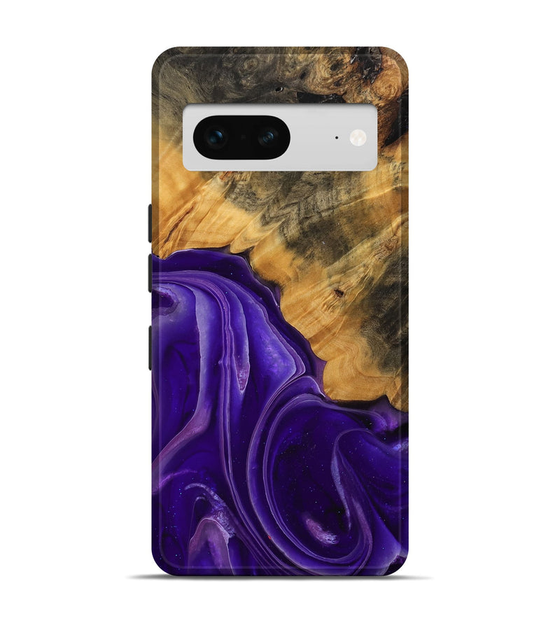 Pixel 7 Wood Live Edge Phone Case - Emilda (Purple, 744094)