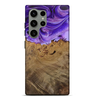 Galaxy S24 Ultra Wood Live Edge Phone Case - Della (Purple, 744095)