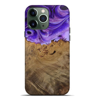 iPhone 13 Pro Max Wood Live Edge Phone Case - Della (Purple, 744095)