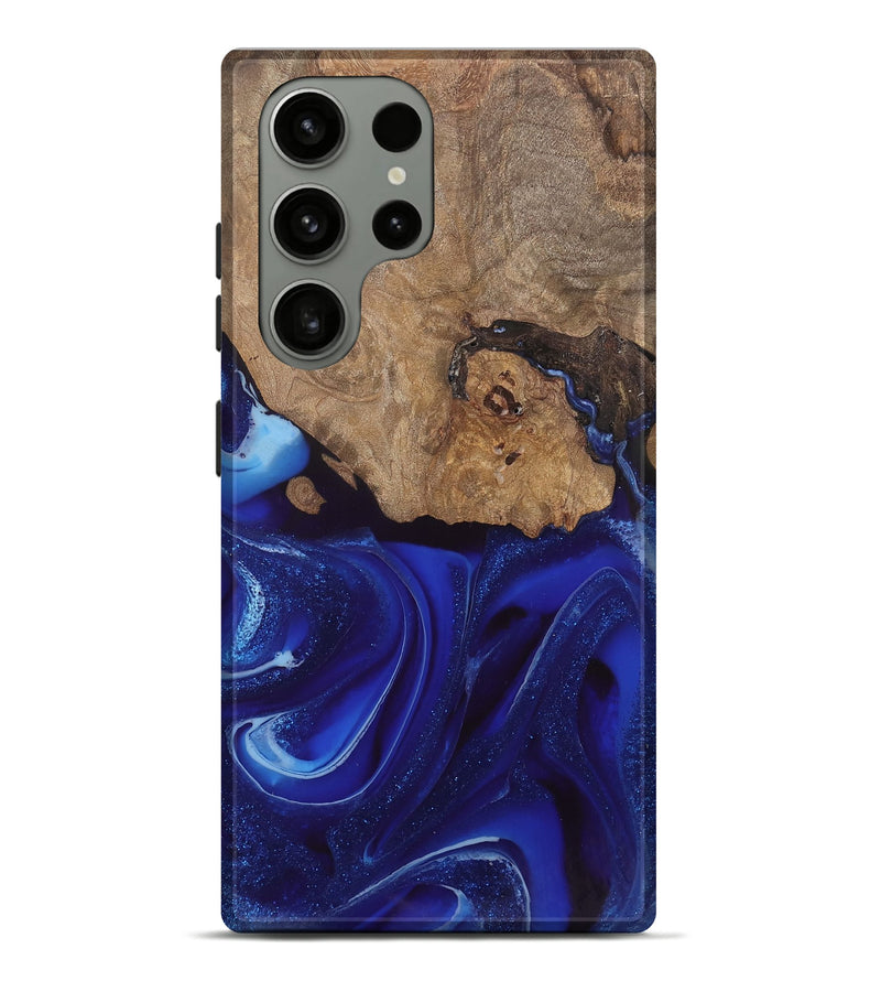 Galaxy S23 Ultra Wood Live Edge Phone Case - Rashawn (Blue, 744099)