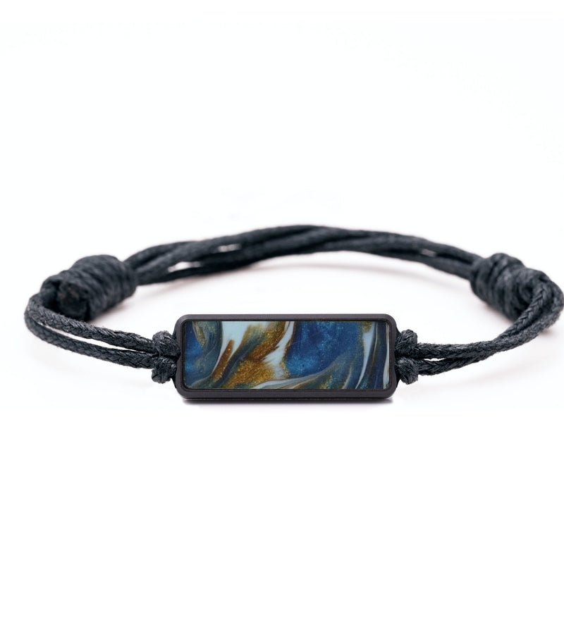 Classic Wood Bracelet - Katina (Teal & Gold, 744277)