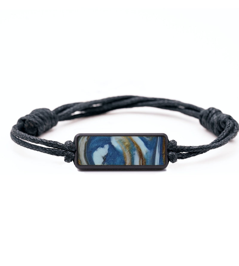 Classic Wood Bracelet - Dahlia (Teal & Gold, 744284)