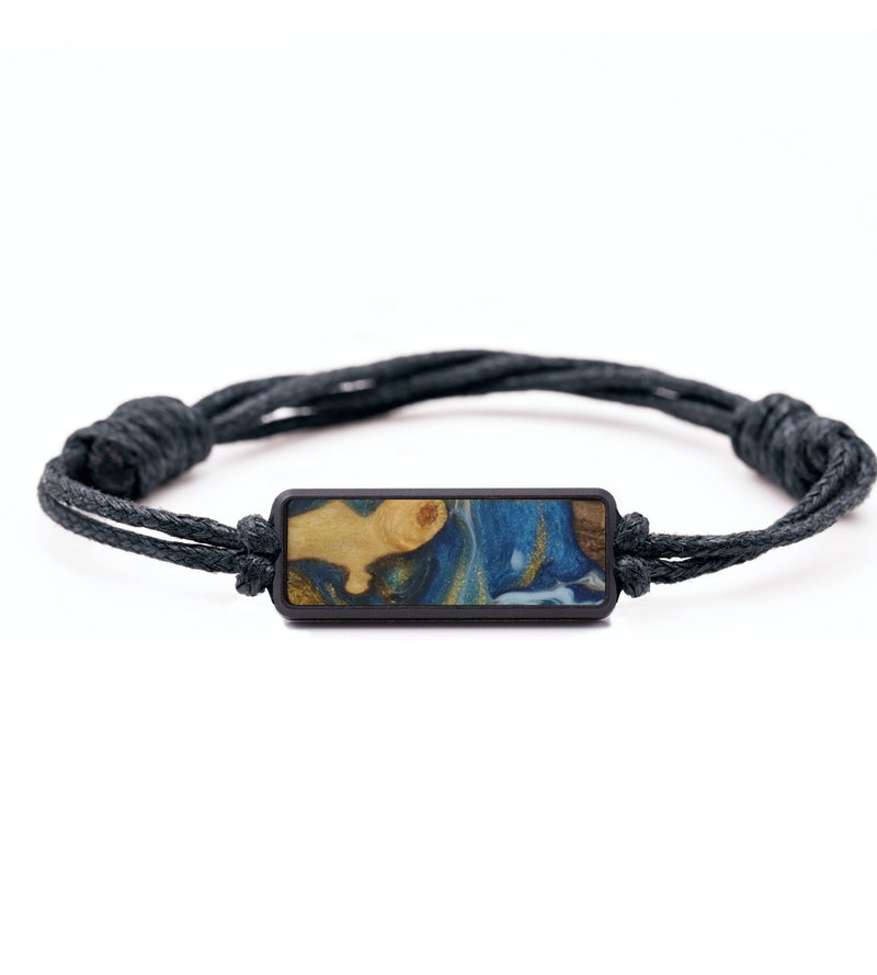 Classic Wood Bracelet - Madelyn (Teal & Gold, 744289)