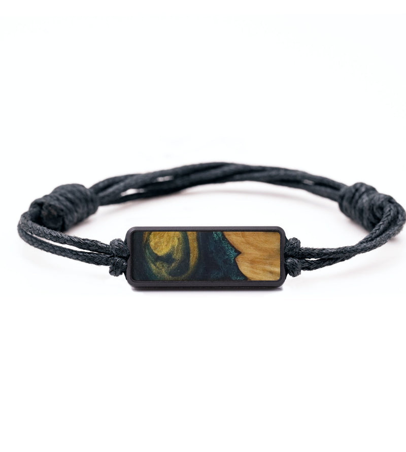 Classic Wood Bracelet - Ruth (Teal & Gold, 744297)