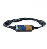 Classic Wood Bracelet - Melba (Teal & Gold, 744301)