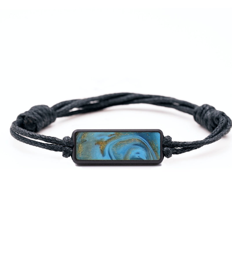 Classic Wood Bracelet - Tony (Teal & Gold, 744303)