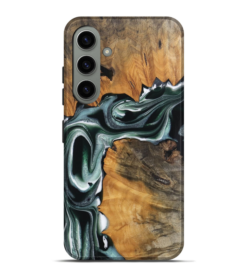 Galaxy S24 Plus Wood Live Edge Phone Case - Pascal (Green, 744360)