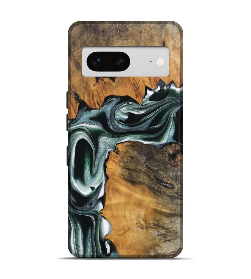 Pixel 7 Wood Live Edge Phone Case - Pascal (Green, 744360)