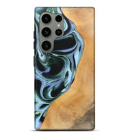 Galaxy S24 Ultra Wood Live Edge Phone Case - Charly (Blue, 744373)