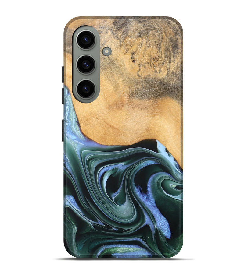 Galaxy S24 Plus Wood Live Edge Phone Case - Lonnie (Green, 744375)