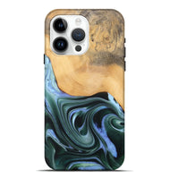 iPhone 15 Pro Max Wood Live Edge Phone Case - Lonnie (Green, 744375)