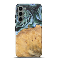 Galaxy S23 Plus Wood Live Edge Phone Case - Charis (Green, 744376)