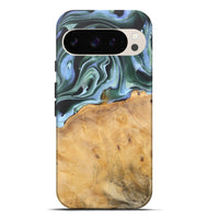 Pixel 9 Pro XL Wood Live Edge Phone Case - Charis (Green, 744376)