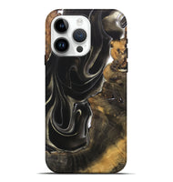 iPhone 15 Pro Max Wood Live Edge Phone Case - Destin (Black & White, 744382)