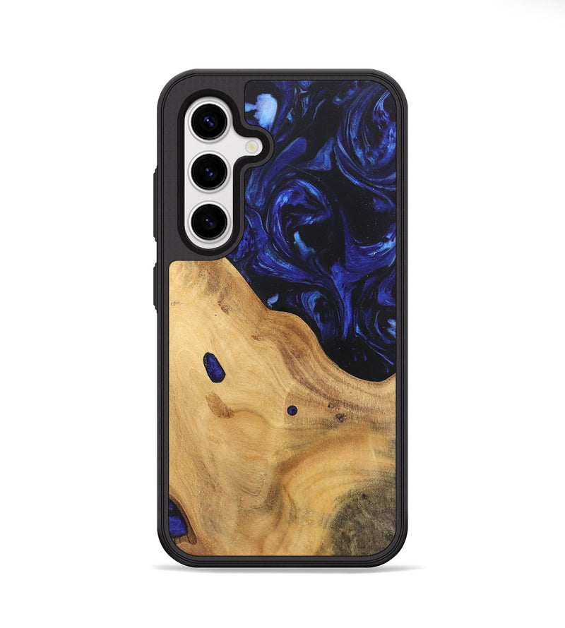 Galaxy S25 Wood Phone Case - Selva (Blue, 744413)