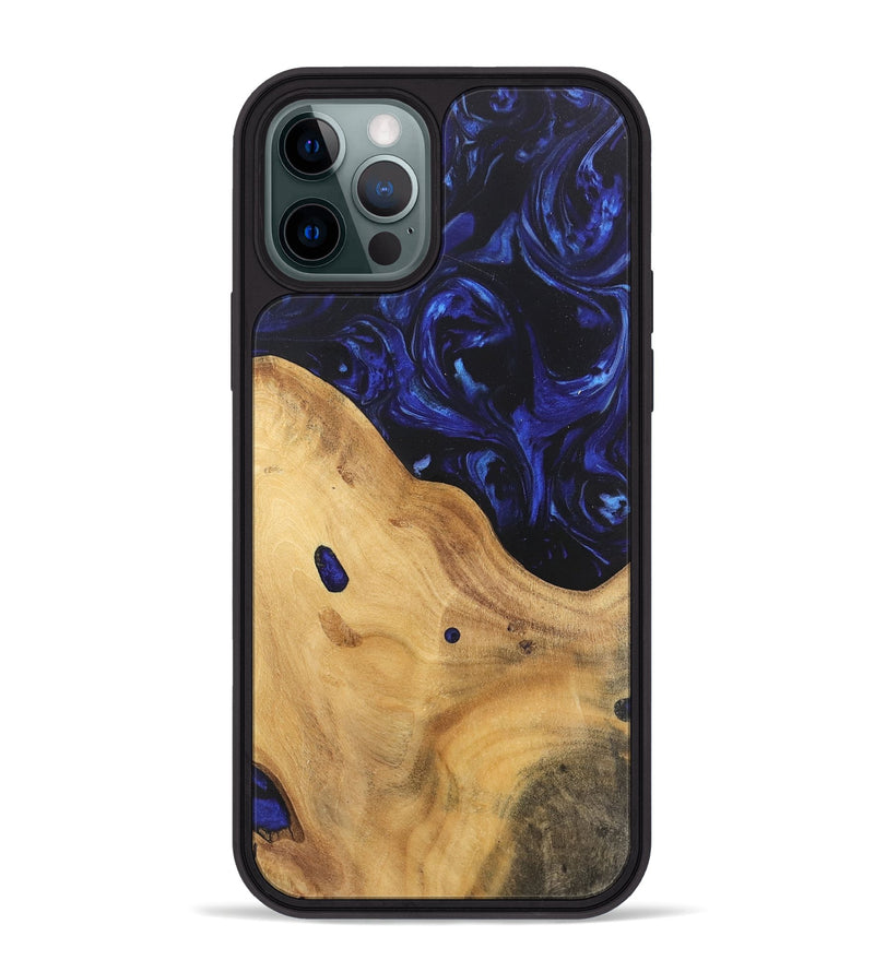 iPhone 12 Pro Max Wood Phone Case - Selva (Blue, 744413)