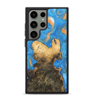 Galaxy S24 Ultra Wood Phone Case - Daniela (Teal & Gold, 744434)