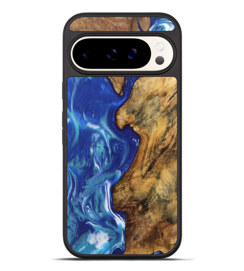 Pixel 9 Pro XL Wood Phone Case - Adiana (Blue, 744472)