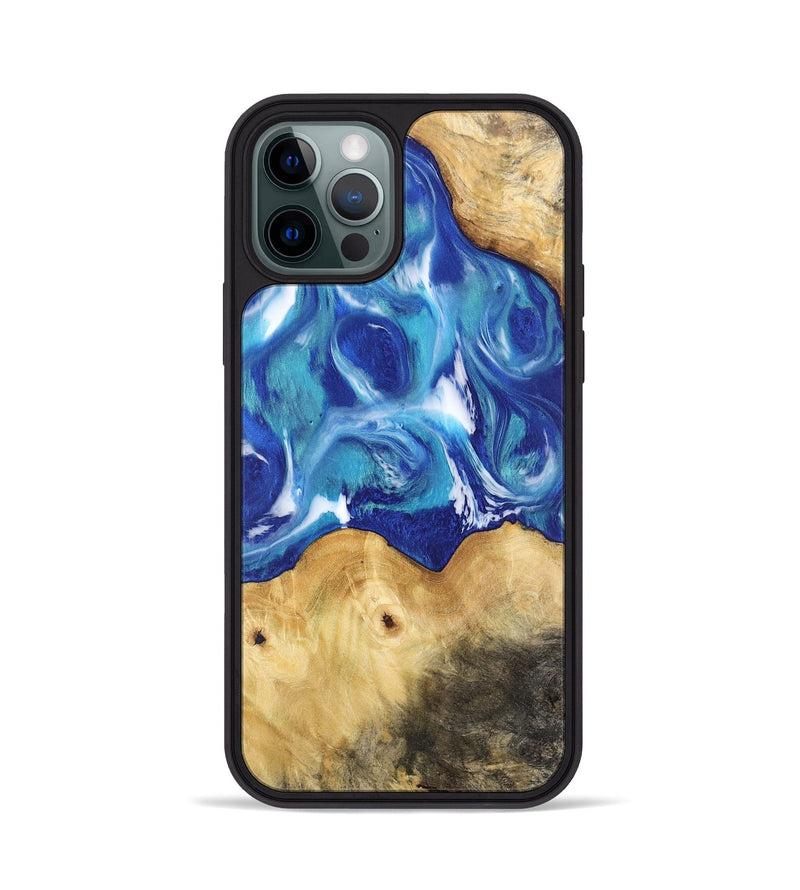 iPhone 12 Pro Wood Phone Case - Fuller (Blue, 744479)