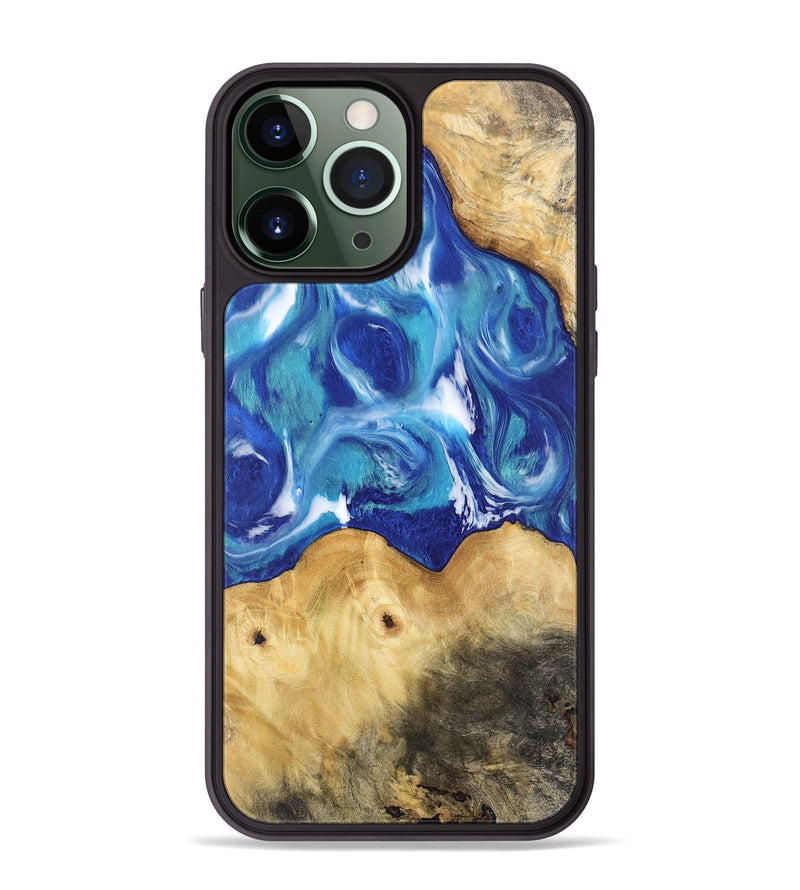 iPhone 13 Pro Max Wood Phone Case - Fuller (Blue, 744479)