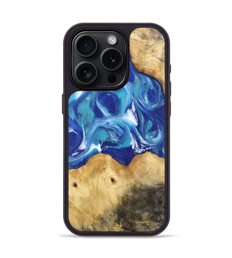 iPhone 15 Pro Wood Phone Case - Fuller (Blue, 744479)