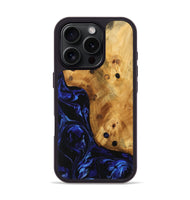 iPhone 16 Pro Wood Phone Case - Jeane (Blue, 744494)