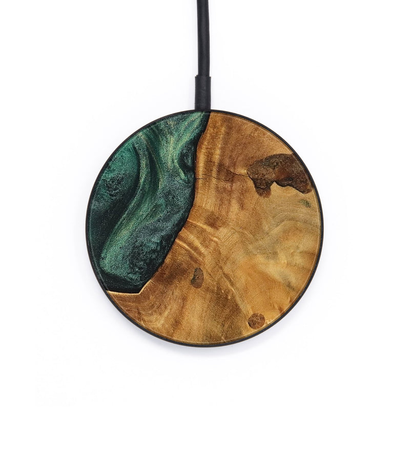 Circle Wood Wireless Charger - Sanaa (Green, 744501)