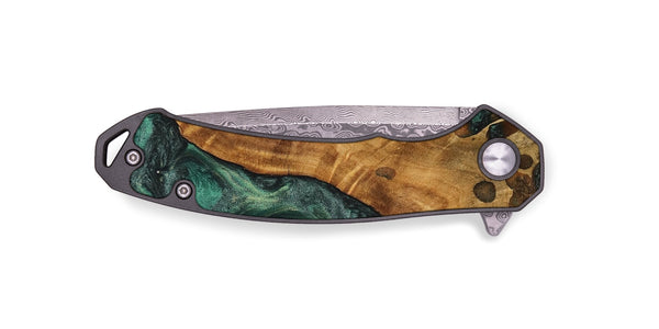 EDC Wood Pocket Knife - Sanaa (Green, 744501)