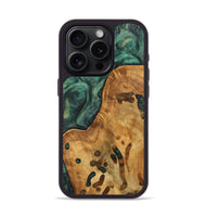 iPhone 15 Pro Wood Phone Case - Sanaa (Green, 744501)