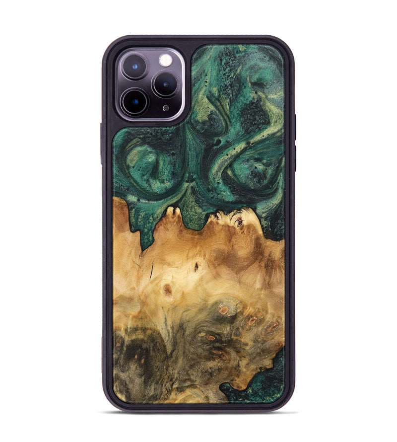 iPhone 11 Pro Max Wood Phone Case - Kacie (Green, 744527)