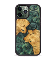 iPhone 13 Pro Max Wood Phone Case - Nopi (Green, 744529)