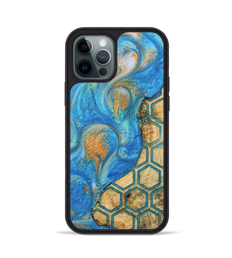 iPhone 12 Pro Wood Phone Case - Bell (Pattern, 744531)