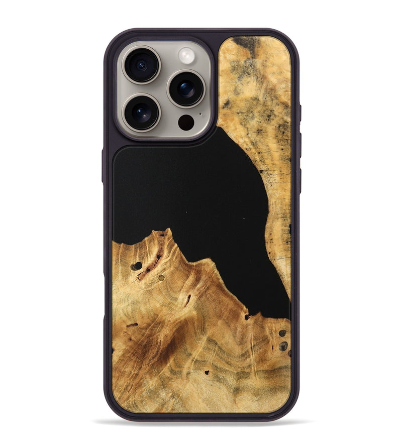 iPhone 16 Pro Max Wood Phone Case - Crystal (Wood Burl, 744533)