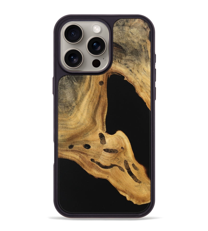 iPhone 16 Pro Max Wood Phone Case - Edythe (Wood Burl, 744539)