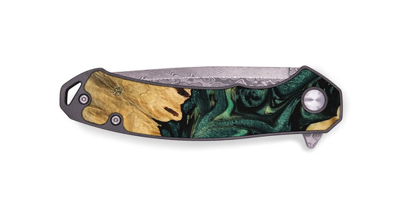 EDC Wood Pocket Knife - Joshua (Green, 744550)