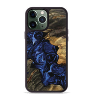 iPhone 13 Pro Max Wood Phone Case - Vernia (Blue, 744555)