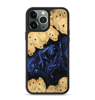 iPhone 13 Pro Max Wood Phone Case - Filide (Blue, 744556)