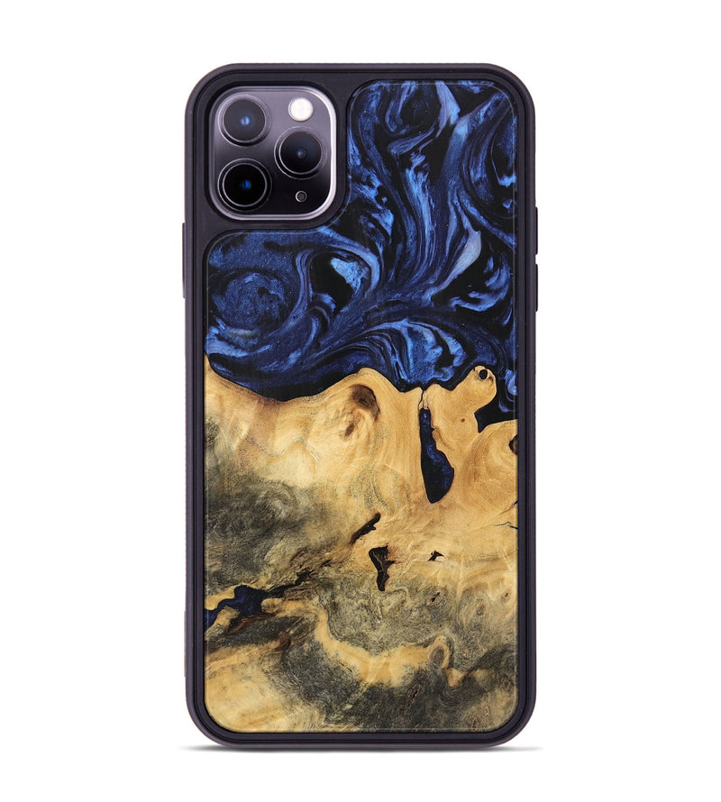 iPhone 11 Pro Max Wood Phone Case - Bonni (Blue, 744583)