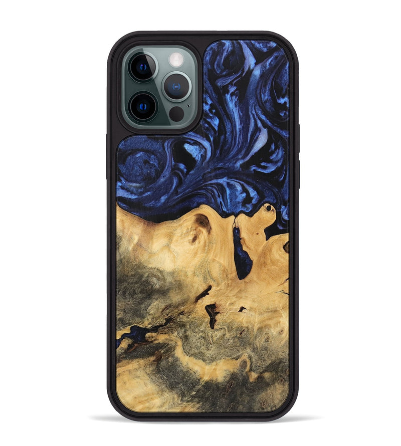 iPhone 12 Pro Max Wood Phone Case - Bonni (Blue, 744583)