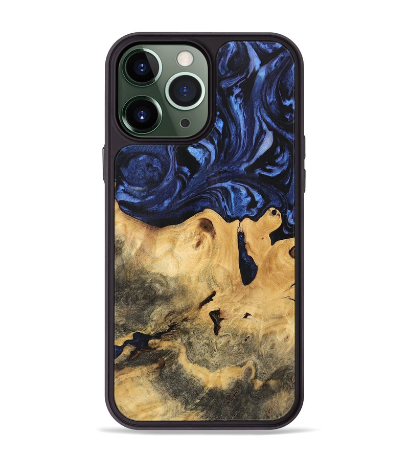 iPhone 13 Pro Max Wood Phone Case - Bonni (Blue, 744583)