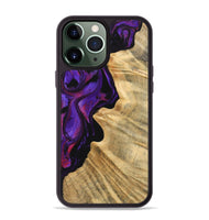 iPhone 13 Pro Max Wood Phone Case - Aila (Purple, 744594)