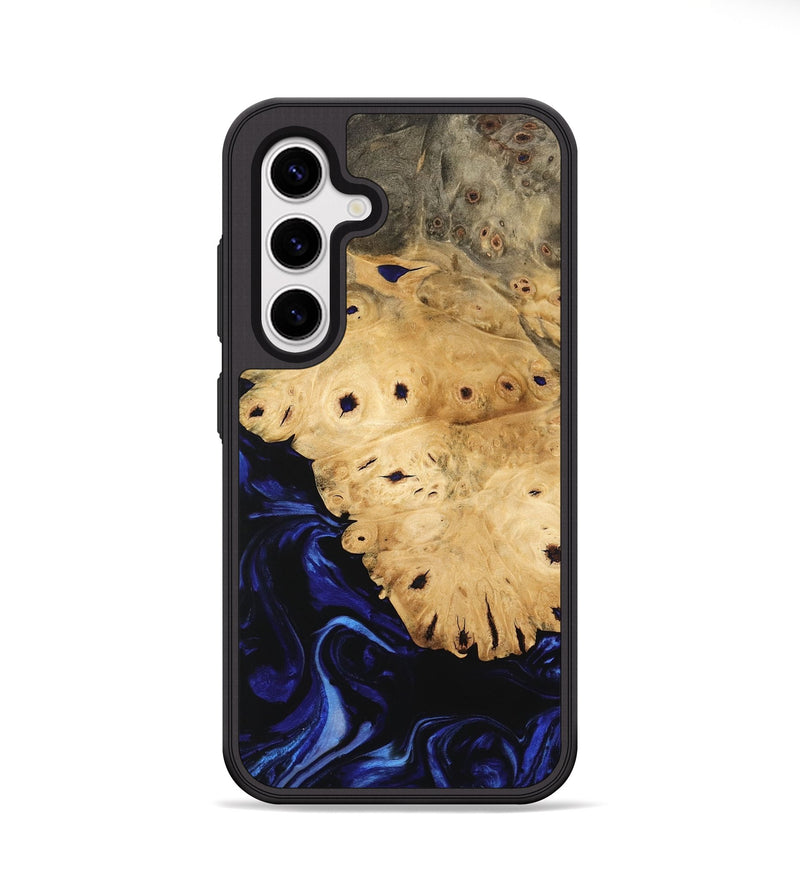 Galaxy S25 Wood Phone Case - Evelyne (Blue, 744598)