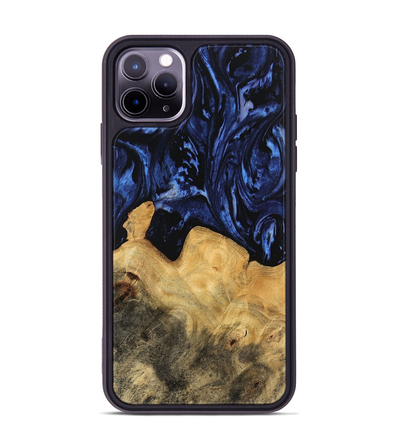 iPhone 11 Pro Max Wood Phone Case - Loan (Blue, 744608)