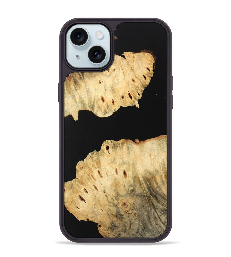 iPhone 15 Plus Wood Phone Case - Shirl (Wood Burl, 744613)