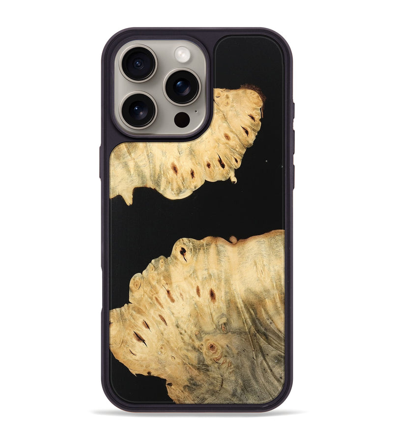 iPhone 16 Pro Max Wood Phone Case - Shirl (Wood Burl, 744613)