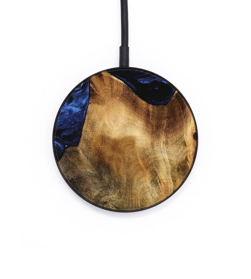 Circle Wood Wireless Charger - Calvin (Blue, 744650)