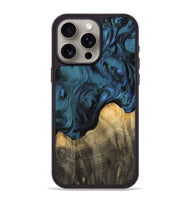 iPhone 15 Pro Max Wood Phone Case - Yukuo (Blue, 744657)