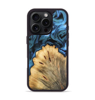 iPhone 16 Pro Wood Phone Case - Norina (Blue, 744662)