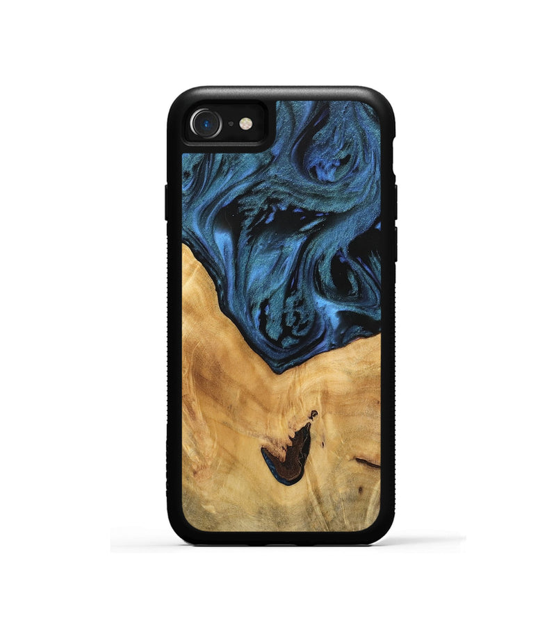 iPhone SE Wood Phone Case - Shanie (Blue, 744665)