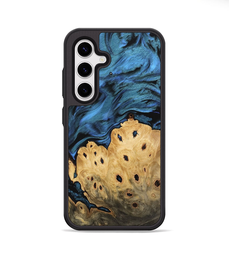 Galaxy S25 Wood Phone Case - Ingemar (Blue, 744666)